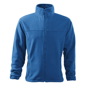 Chaqueta polar azul Malfini para hombre: cremallera completa, aislante y acabado antibolitas