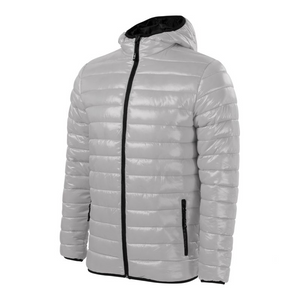 Chaqueta con capucha para hombre Malfini Everest - Abrigo plateado cálido y elegante