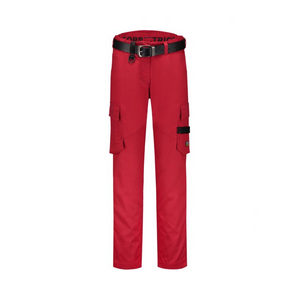 Pantalones de trabajo Tricorp Twill - Ligeros, cintura elástica, bolsillos multifuncionales, elementos reflectantes - Rojo