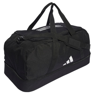 Adidas Tiro Duffel Bag Large - Waterproof Bottom, Black, Durable 100% Polyester