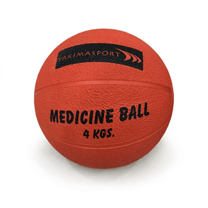 Yakimasport 4kg Medicine Ball - Durable Rubber, 23cm Diameter, Ideal for Strength Training and Core Workouts