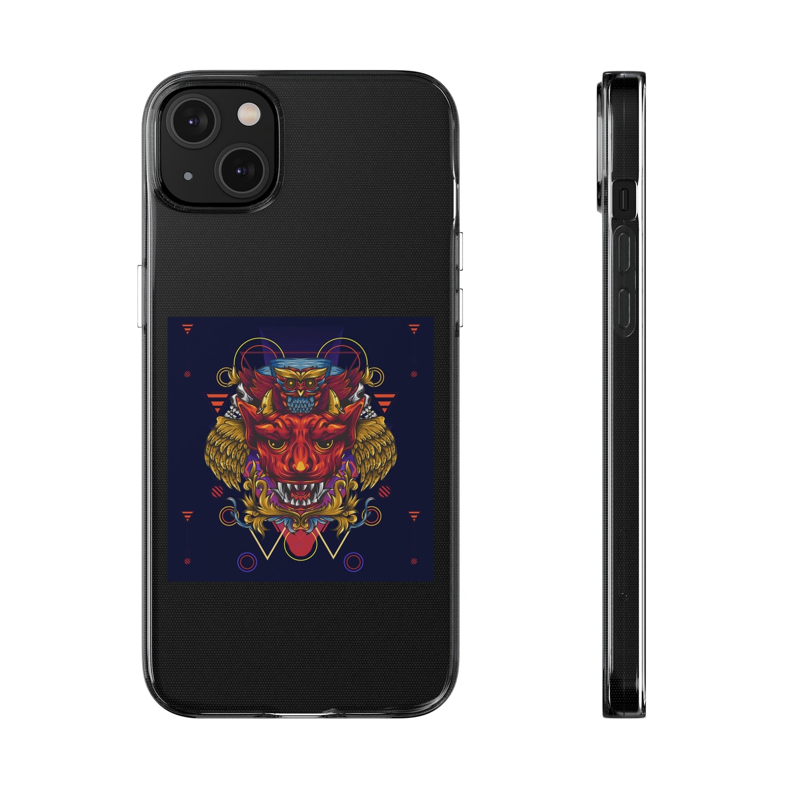 Custom Diablo phone case made of flexible TPU for outdoor adventures, perfect for Apple, Samsung, and Google Pixel users.