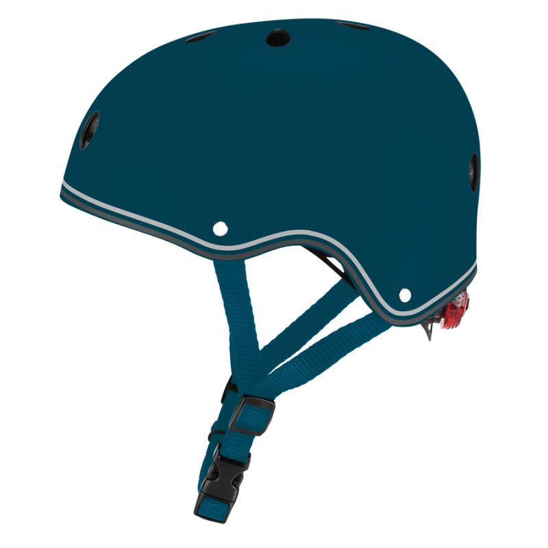 Globber Petrol Blue 505-300 Helmet - Ultimate Safety & Comfort for Kids | Adjustable Size | LED Lights | Robust Protection
