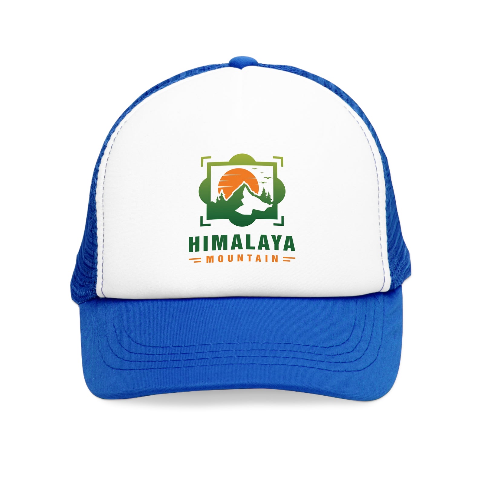 Mesh cap with Himalaya Mountain logo, perfect for outdoor adventures and camping at revlando.com.