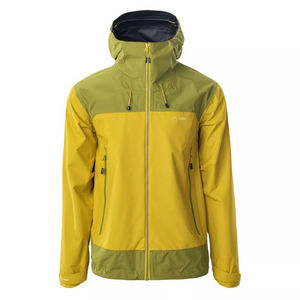 Chaqueta de entretiempo para hombre Elbrus Loriko: impermeable, transpirable y elegante en verde, talla M