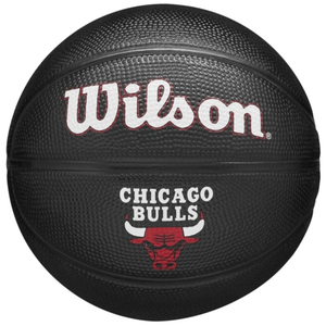 Wilson Team Tribute Chicago Bulls Mini Basketball - Size 3, High-Quality Gum Material, Black