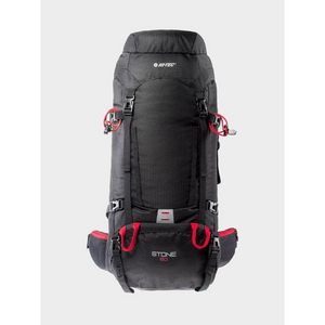 Hi-Tec Stone 50 BLACK/RED Hiking Backpack - Durable, Spacious & Comfortable