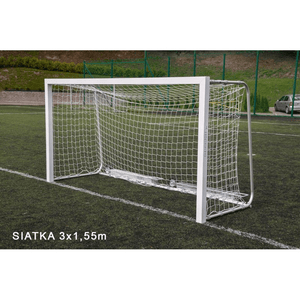 Yakima Żak 100199 Durable Goal Net - 3x1.55m | High-Quality Knotless Polyester for Soccer and Training