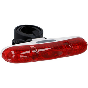 Dunlop 5 LED Rear Bicycle Lamp - High Visibility, Waterproof, Easy Installation