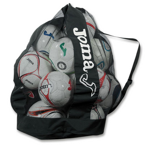 Joma Team/14 Ball Bag - Premium Quality, Breathable Mesh, Holds 10-12 Balls with Convenient Drawstring Carrying