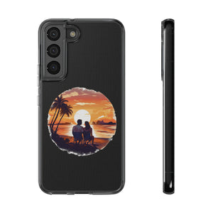 Phone case featuring a romantic sunset design, perfect for nature lovers and adventure seekers. Available at revlando.com.