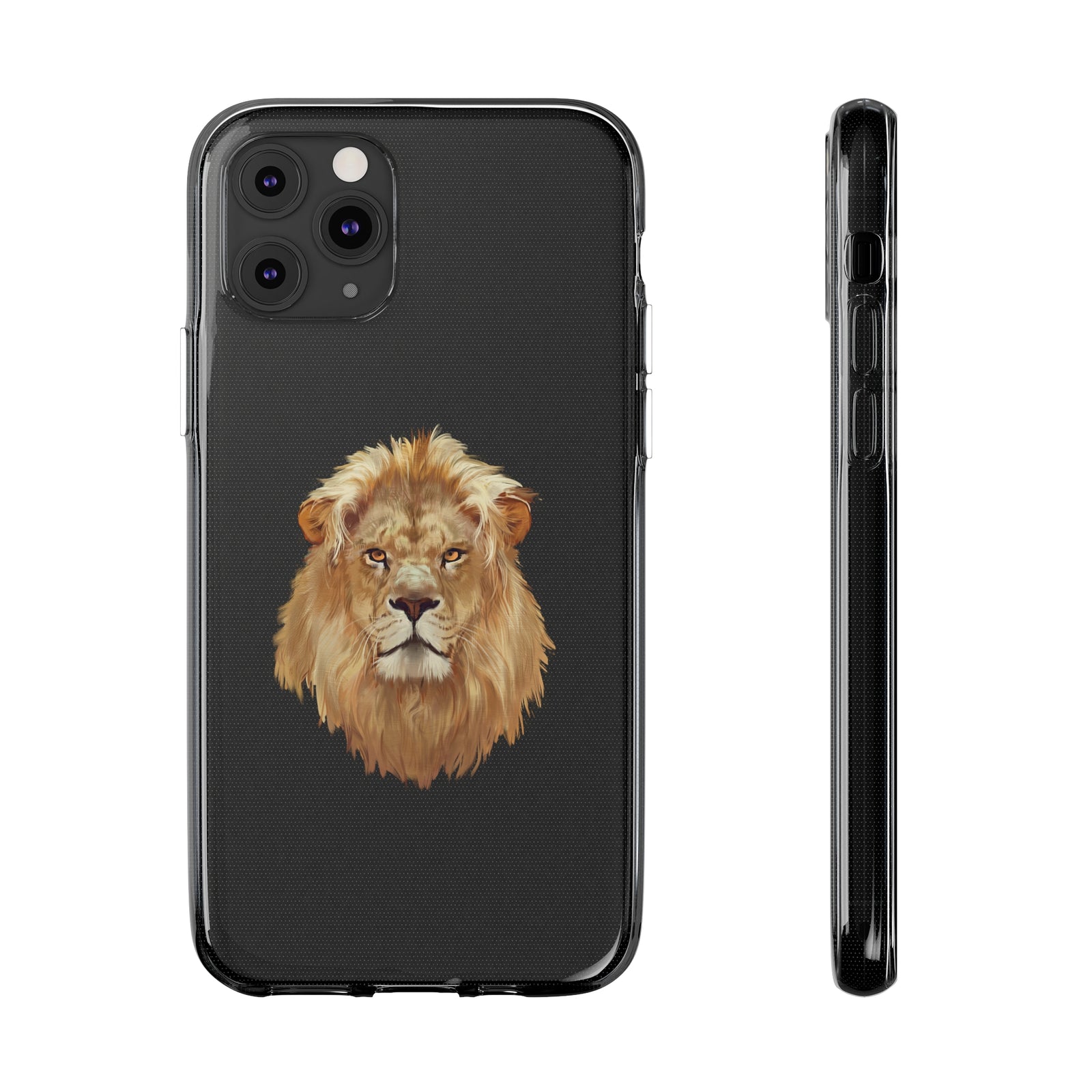 Phone case featuring a lion design, perfect for outdoor adventures from revlando.com.