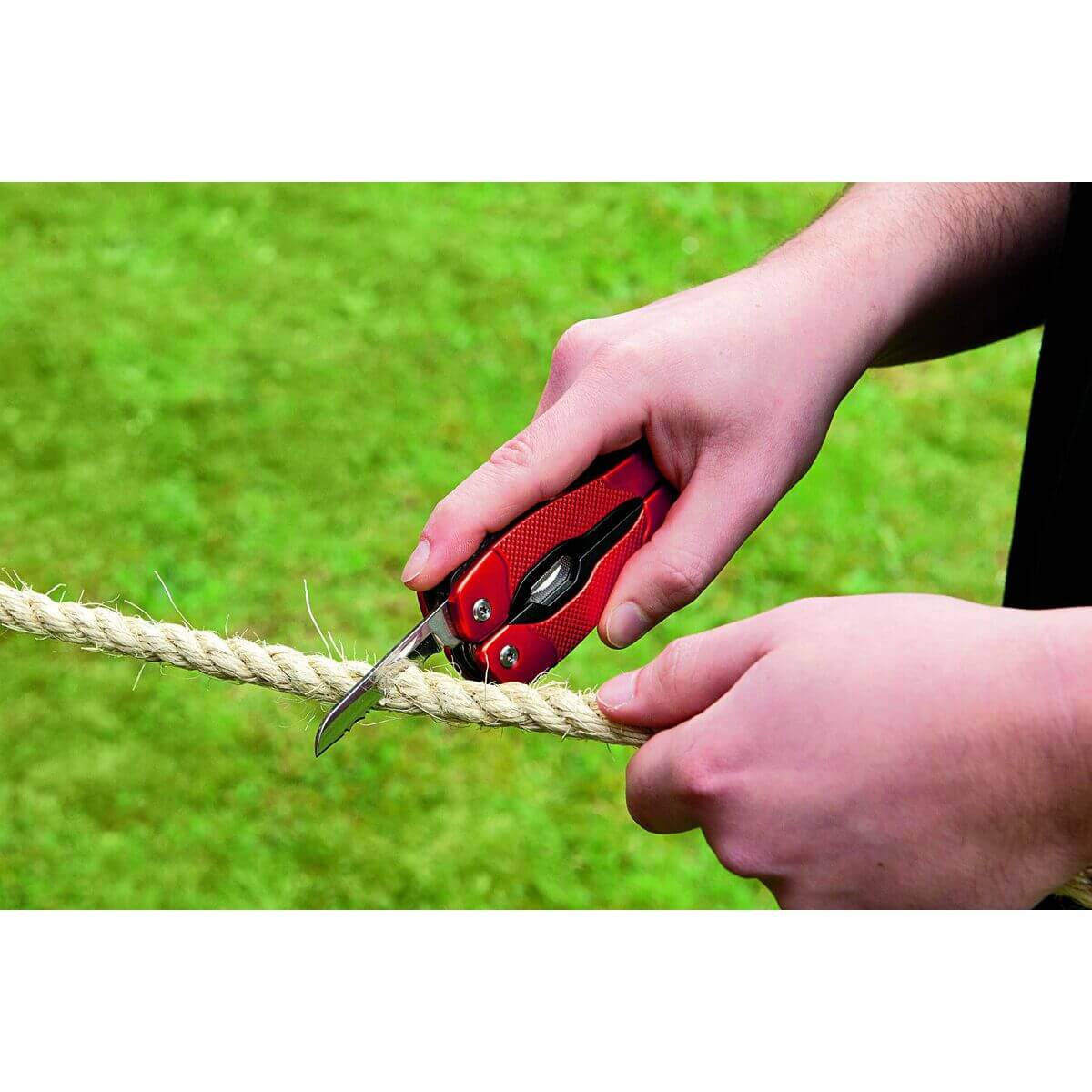 12 in 1 Multi-tool by Black & Decker in orange for outdoor and camping adventures. Ideal for every home detail.