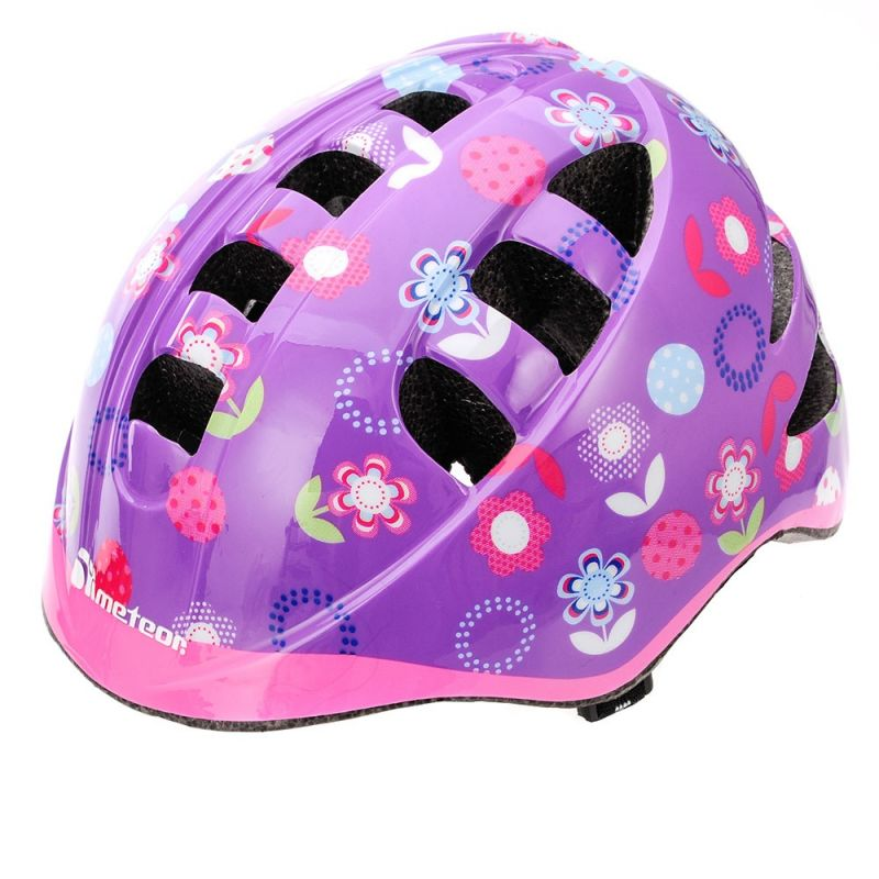 Meteor MA-2 Flower Junior Bicycle Helmet - Child Safety & Comfort | Sizes S & M