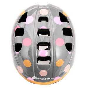 Casco de bicicleta Meteor MA-2 Dots Junior: ligero, seguro y elegante para niños