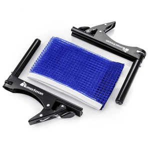 Table Tennis Net Meteor 16010 Blue - High-Quality Mesh with Grips