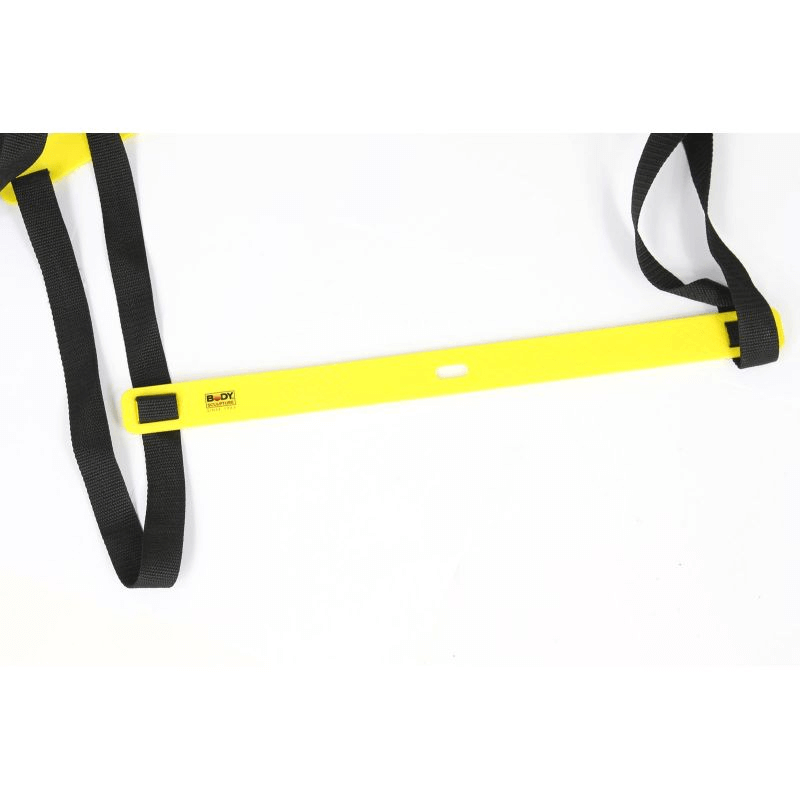 Power BB 2403 Speed Training Ladder with durable yellow rungs and black straps for enhanced agility and coordination workouts.