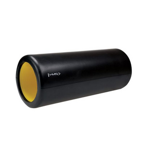 HMS Black Yellow FS111 Fitness Roller - Relieve Muscle Tension & Improve Flexibility