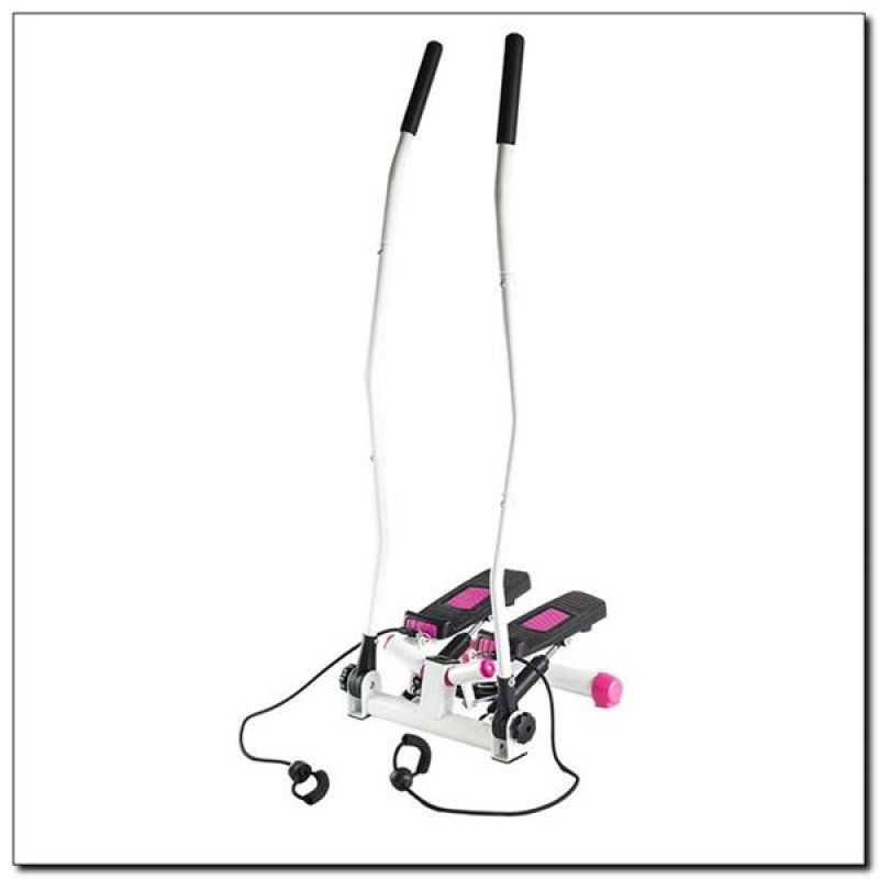 Premium Pink-White Stepper with Movable Arms & Adjustable Resistance - HMS S3085 - Revlando -  