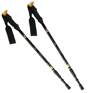 Nils Extreme NW-TK19 trekking poles with adjustable height, lightweight carbon design, and comfortable grips for outdoor adventures.