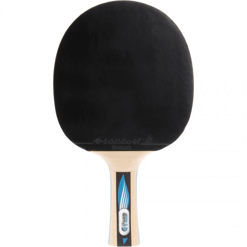 Donic OVTCHAROV 900 table tennis racket featuring ergonomic handle and black sponge surface for enhanced performance.