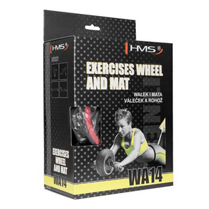 Roller + HMS WA14 Mat: Full-Body Exercise Roller with Ergonomic Grips and Knee Pad for Ultimate Workout Experience - Revlando -  