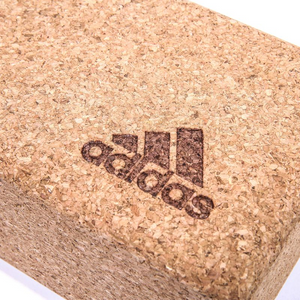 Adidas ADYG-20100CORK Eco-Friendly Cork Yoga Block - Enhance Yoga Practice with Support & Stability