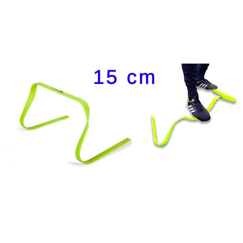 Valla de entrenamiento flexible Yakimasport - Goma duradera de 15 cm de alto para velocidad y coordinación - Perfecta para atletas y clubes