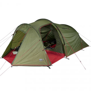 Tienda de campaña High Peak Goshawk para 4 personas: refugio familiar espacioso, impermeable y duradero