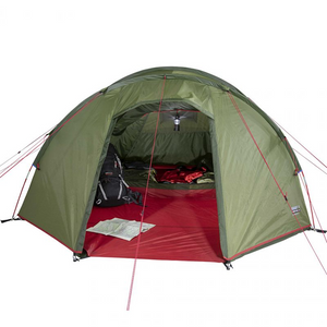 Tienda de campaña High Peak Goshawk para 4 personas: refugio familiar espacioso, impermeable y duradero