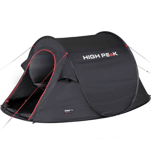 High Peak Vision 3 Tent in black, designed for outdoor adventures and easy setup for travel and sports.