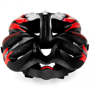 Spokey Spectro Casco de Bicicleta 58-61 cm - Rojo-Gris, Ligero y Ajustable con 21 ventilaciones