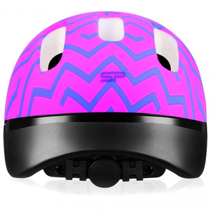 Spokey Strapy 1 Children's Bicycle Helmet - Adjustable Fit 44-48 cm, Safety Certified, Pink