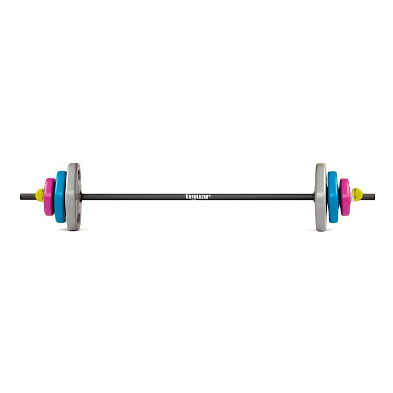 Tiguar Power Gym Barbell TI-PG004: ideal para entrenamiento en grupo, desarrollo muscular y quema de grasa