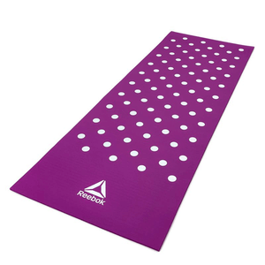 Reebok 7mm Training Mat - Premium Purple NBR Foam Mat for Yoga, Pilates, and Home Workouts