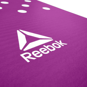 Reebok 7mm Training Mat - Premium Purple NBR Foam Mat for Yoga, Pilates, and Home Workouts