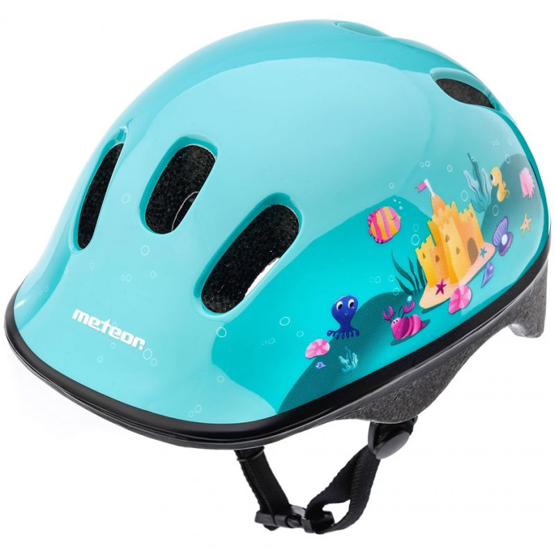 Meteor KS06 Magic Bicycle Helmet for Kids - Size S (48-52 cm) - Blue | Enhanced Safety & Comfort