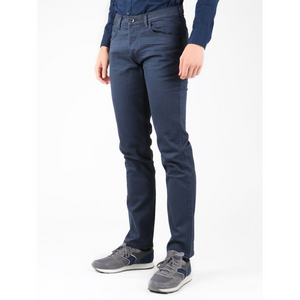 Lee Daren M L706CELM Pantalones de pierna cónica para hombre - Elegantes pantalones vaqueros azul marino con elástico cómodo