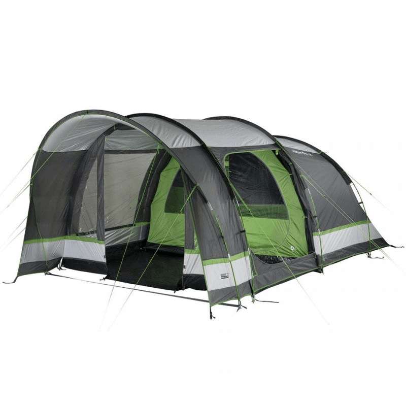 Spacious High Peak Brixen 4.0 tent for outdoor adventures, featuring advanced ventilation and weather protection.