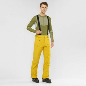 Pantalones de esquí y snowboard Salomon para hombre: AdvancedSkin Dry, resistente al agua, transpirable y ajuste ajustable