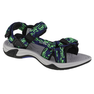 CMP Hamal Hiking Sandal Jr - Adjustable Velcro Straps, Comfortable Rubber Soles, High-Quality Materials - Blue