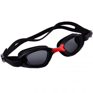 Crowell Reef Swimming Goggles Black-Red | High-Quality, Anti-Fog, UV Protection