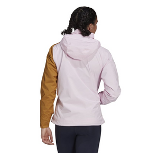 Chaqueta adidas Terrex Multi RAIN.RDY para mujer - Chaqueta de senderismo rosa impermeable y transpirable GU6507