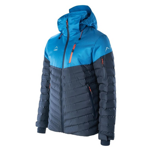 Elbrus Noaks Men's Waterproof Jacket - Breathable, Reflective, with Zippered Pockets (Blue & Navy Blue)