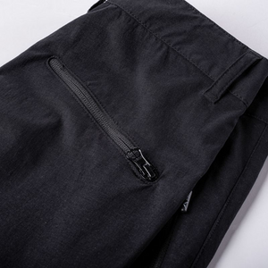 Pantalones Softshell Elbrus Gaude para niño - Resistente al agua, elementos reflectantes, ajuste flexible - Negro