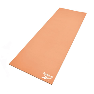 Reebok RAYG-11060BKDD Reversible Yoga Mat - 6mm Thick, Non-Slip, Black and Sand | Portable & Durable