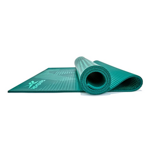 Reebok Fitness RAMT-12236GN 7mm Extra Thick Green Exercise Mat - Perfect for Yoga, Pilates, Stretching, and Home Workouts