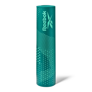 Reebok Fitness RAMT-12236GN 7mm Extra Thick Green Exercise Mat - Perfect for Yoga, Pilates, Stretching, and Home Workouts