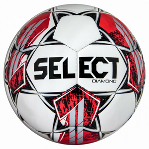 Select Diamond Size 4 Football - Premium All-Season Soccer Ball - Red & White