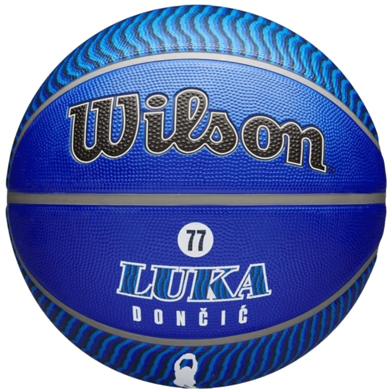 Wilson NBA Player Icon Luka Doncic Outdoor Basketball - Premium Quality & Unique Blue Design